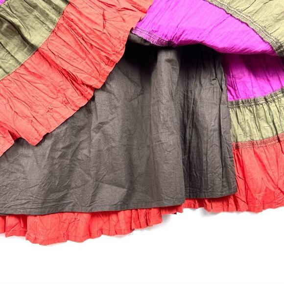 Apt. 9 Bold Harvest Stripe Tiered Peasant Skirt - Picture 2 of 3